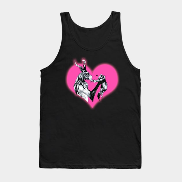 Baphomet and a Love of Cats Tank Top by HomicidalHugz